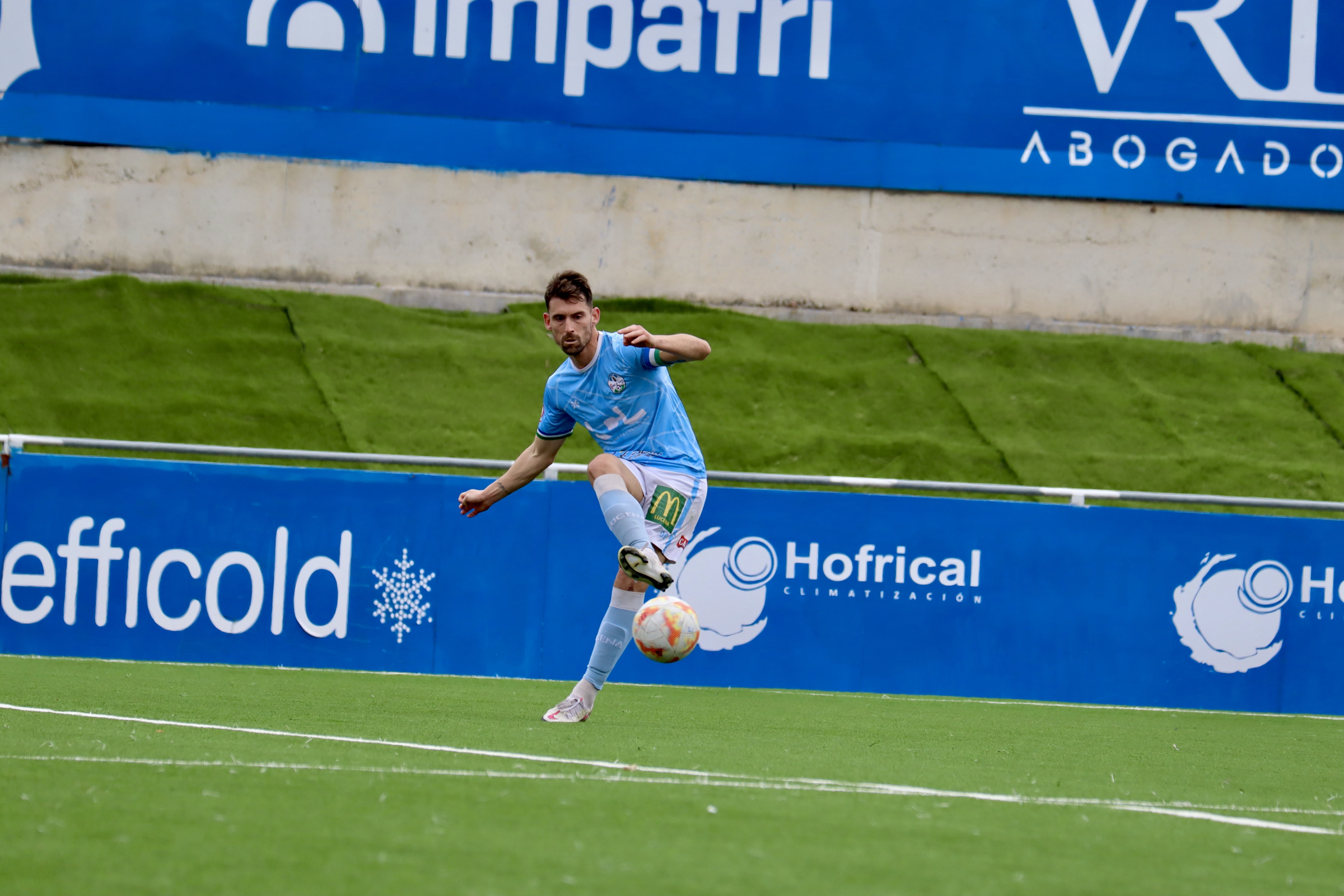 Marcos Pérez en un partido de la pasada temporada