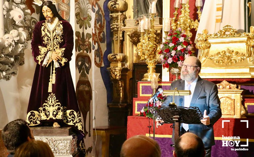 GALERÍA: Carlos Hidalgo Prieto abre el ciclo de pregones de la Cuaresma 2022 en Dios Padre con su pregón de la Santa Fe