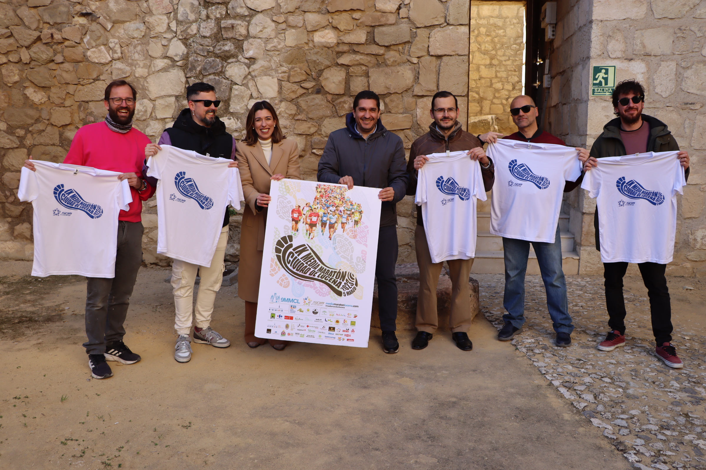 Algunos de los músicos que participarán el domingo con sus interpretaciones en la Media Maratón de Lucena