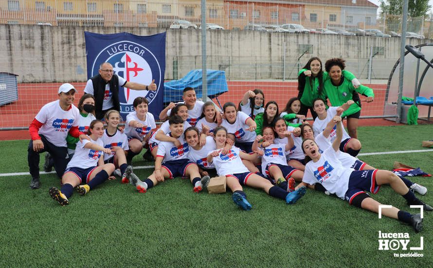 GALERÍA: El Cadete Femenino del CD Lucecor arrolla a la UD Salvador Allende por 9-0 y se proclama campeón. Las fotos del partido