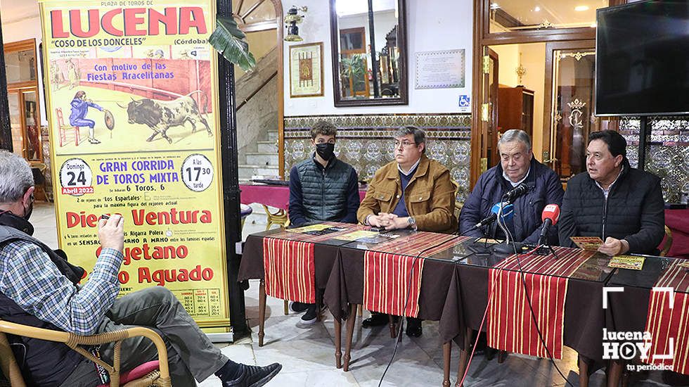  Imagen del acto de presentación del festejo ahora aplazado 