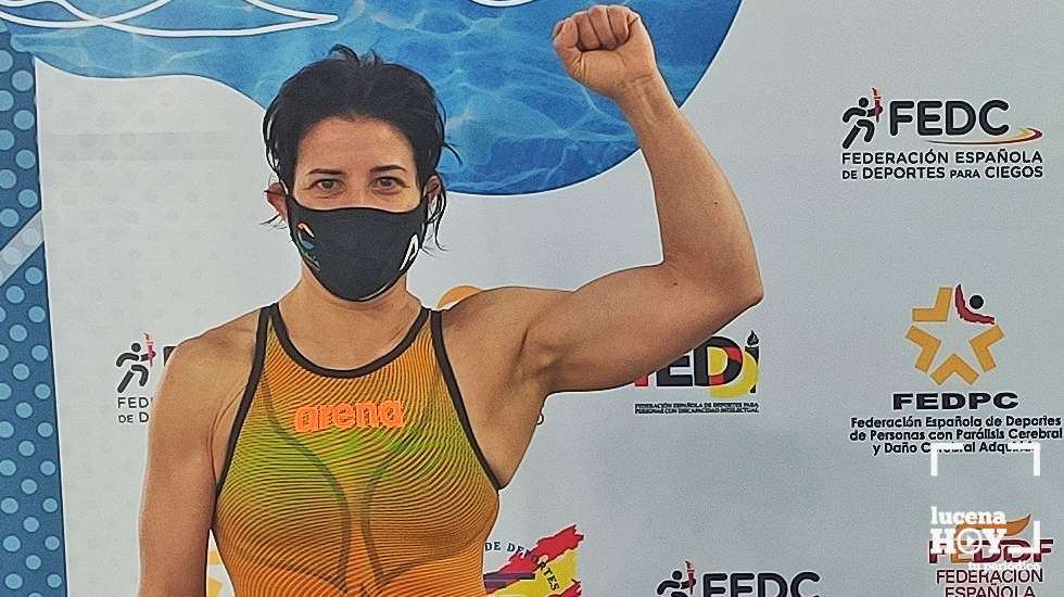  Mari Carmen Pino Servián en el Campeonato de España de Natación Adaptada por comunidades autónomas 