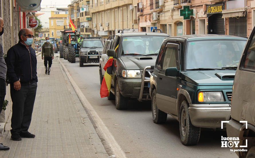 GALERÍA: Las imágenes de la concentración del sector agrario en apoyo al paro de los transportistas en Lucena