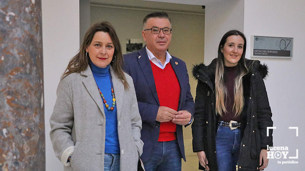  Lope Ruiz junto a Cati Molina y la técnica del CIT Subbética, Irene Portillo. 